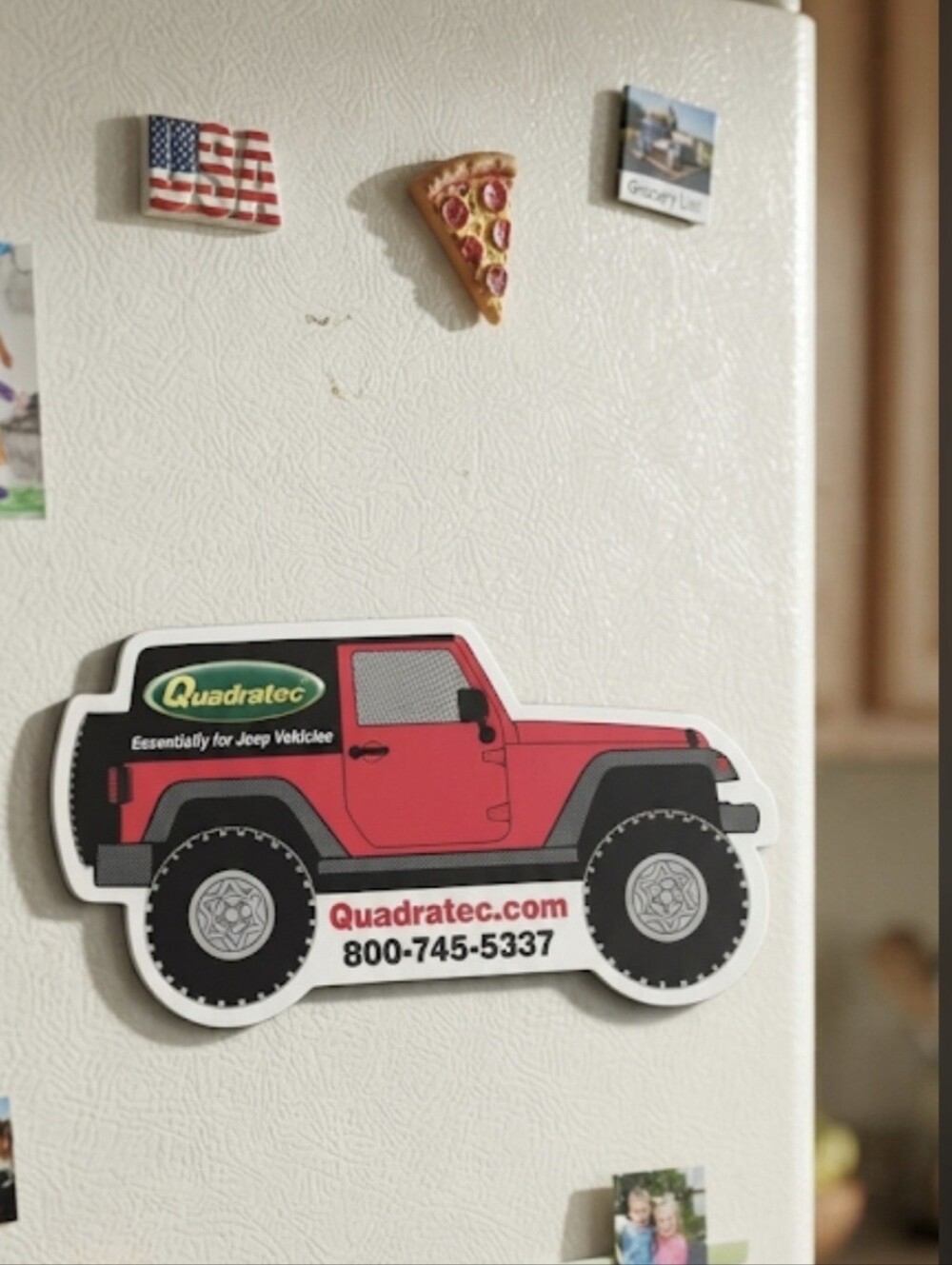 Quadratec Jeep Shaped Promotional Magnet - Jeep Wrangler Off-Road Accessory
